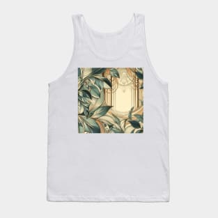 Art Deco Forest Landscape Tank Top